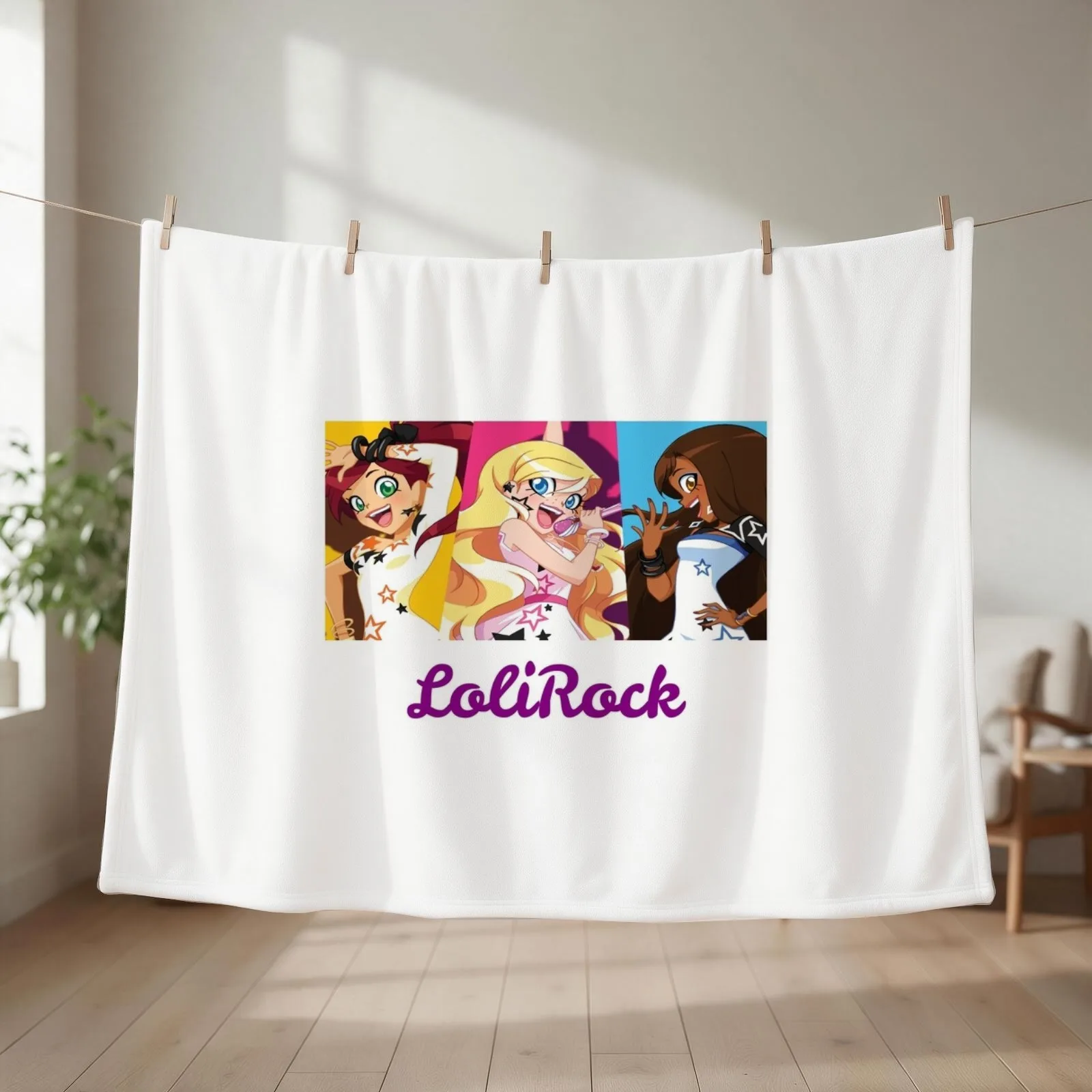 LoliRock Throw Blanket couch cozy soft plush fuzzy picnic outdoor blanket