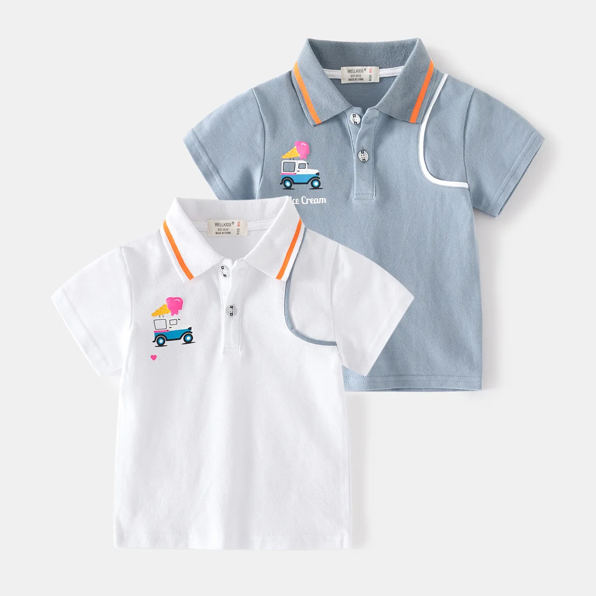 Perfect Summer Polo T-shirt for Your Little Boy Cotton and Comfortable Toddler Tee Kids Clothes