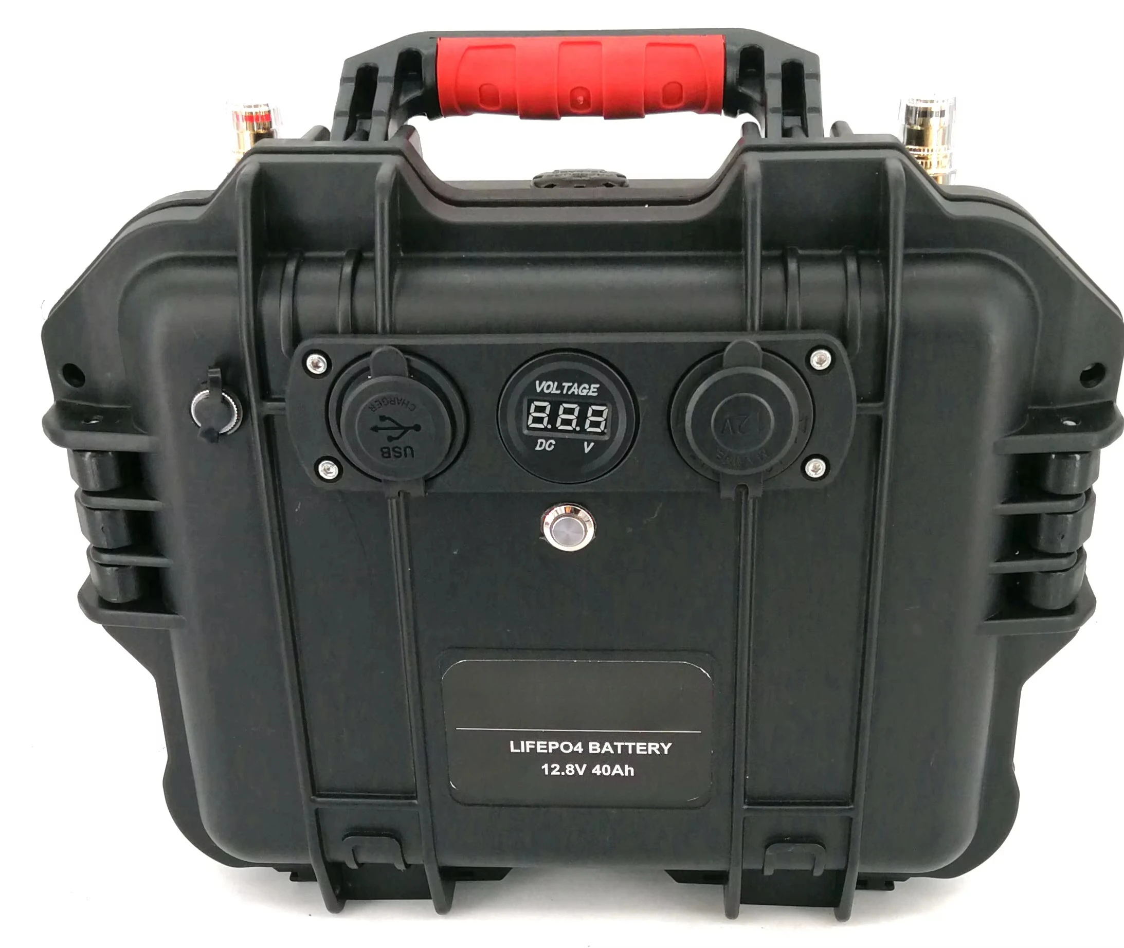 12V 40Ah Deep Cycle LiFePO4 Battery Pack, Lightweight Waterproof Portable for Trolling Motor, Kayak Fishing Battery
