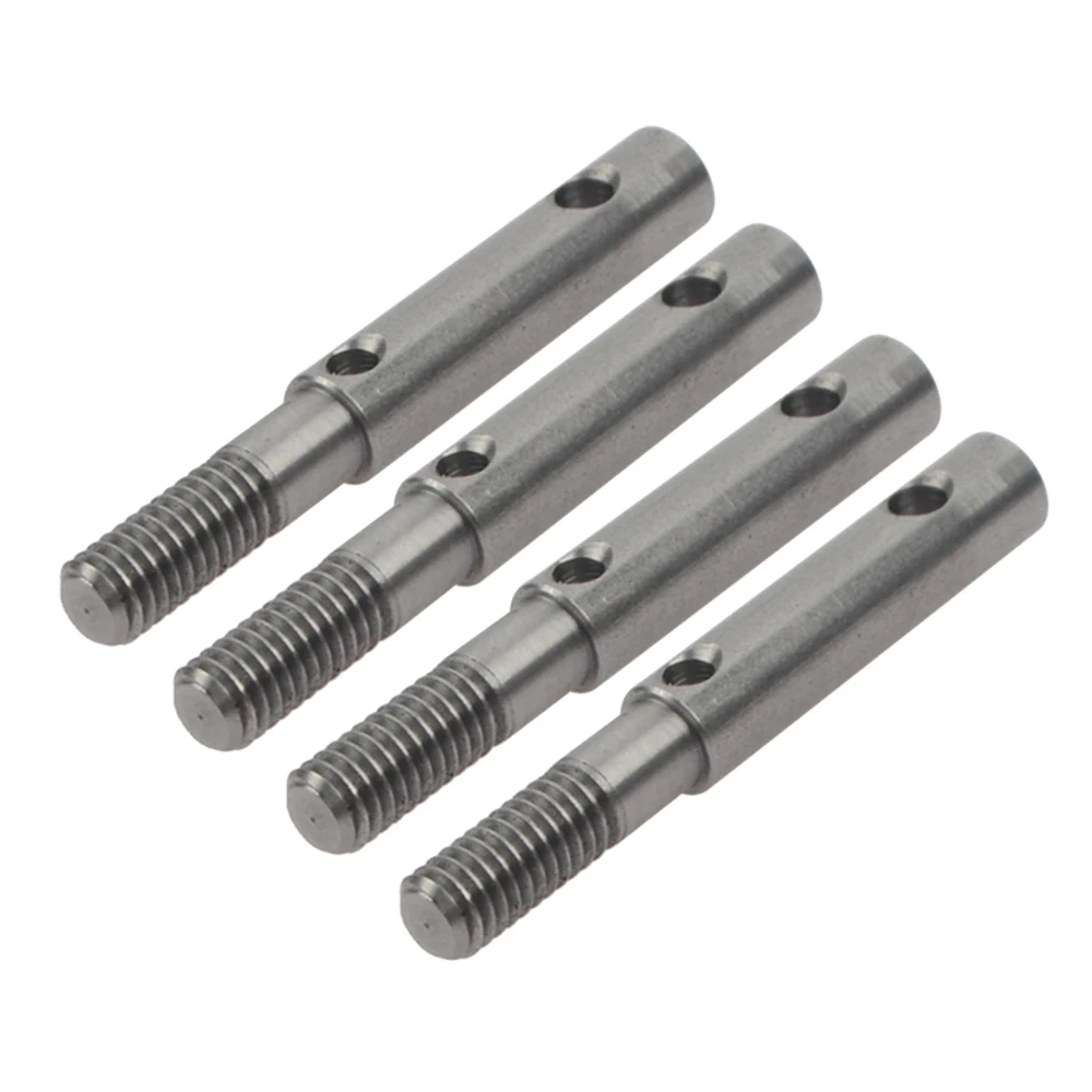 4pcs Steel Front Rear Portal Drive Stub Axle Set for Axial Capra 1.9 UTB SCX10 III AX103007 1/10 RC Crawler Car Upgrades Parts