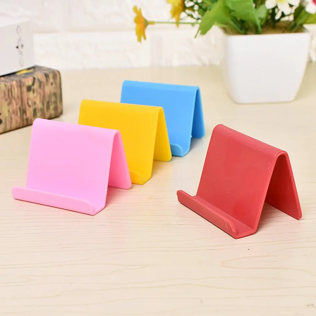 Mobile Phone Holder Table Desktop Support Lazy Mobile Phone Stand Tablet Holder Desk Cell Phone Stand Candy Color Mini Bracket