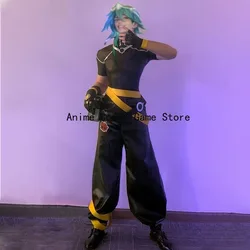 In Stock XS-2XL Ezreal Heartsteel Cosplay Costume Wig Glasses Shoes Full Sets  Anime Halloween Party Outfits for Women Men