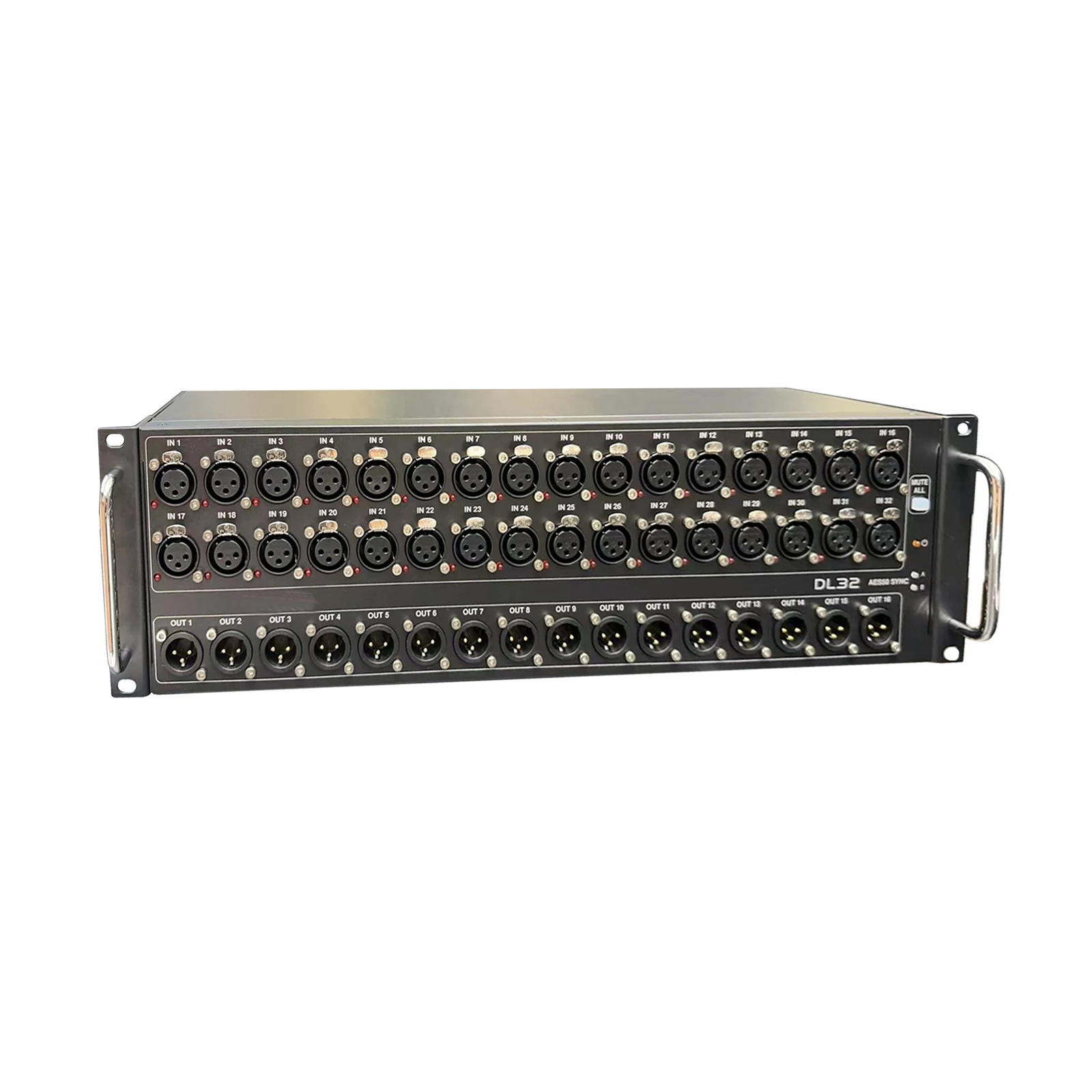 DL32 Digital Mixer 32 Input 16 Output Stage Power Box with 32 Microphone Preamplifiers ULTRANET and ADAT Interfaces