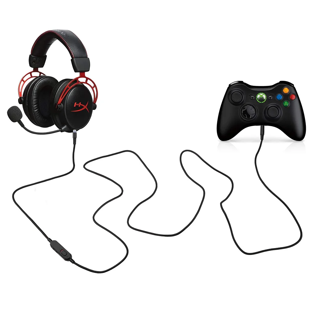 Cabo trançado de extensão do cabo aux da substituição de ofc para o f. r. e. q louco de catz madcatz. Fones de ouvido freq m