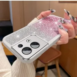 Bling Glitter Len Protector Case For Oppo A52 A72 A92 A52S A53 A54 A55 A57 4G 5G 78 A58 A58X A96 A98 A11K A7 A5S Silicone Cover