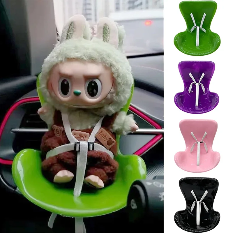 Car Doll Safety Seat For Ob11 Labubu Cartoon Chair Model For Labubu Car Seat Outlet Decor For Labubu Doll Car Interior Styling