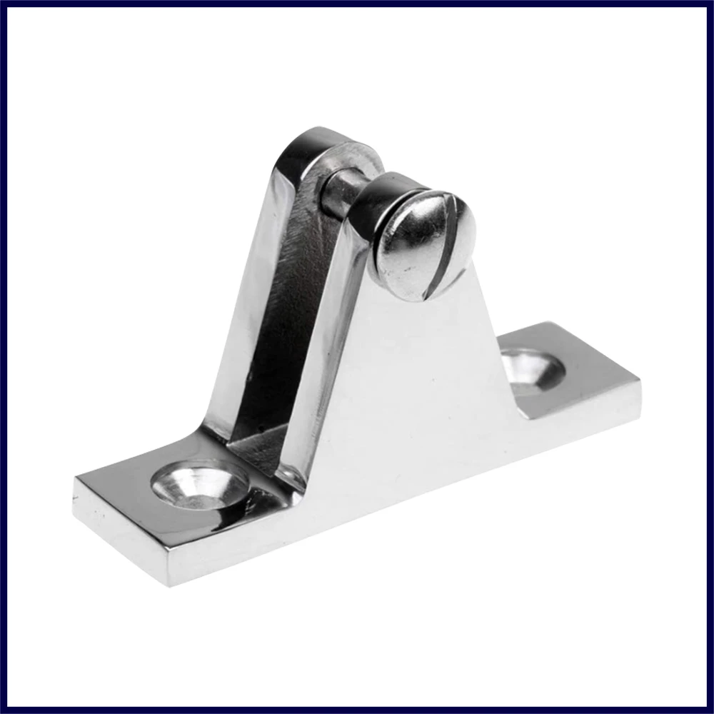 316 Stainless Steel Boat Deck Hinge For Bimini Top Fitting Marine Hardware Mirror Polish 60mm