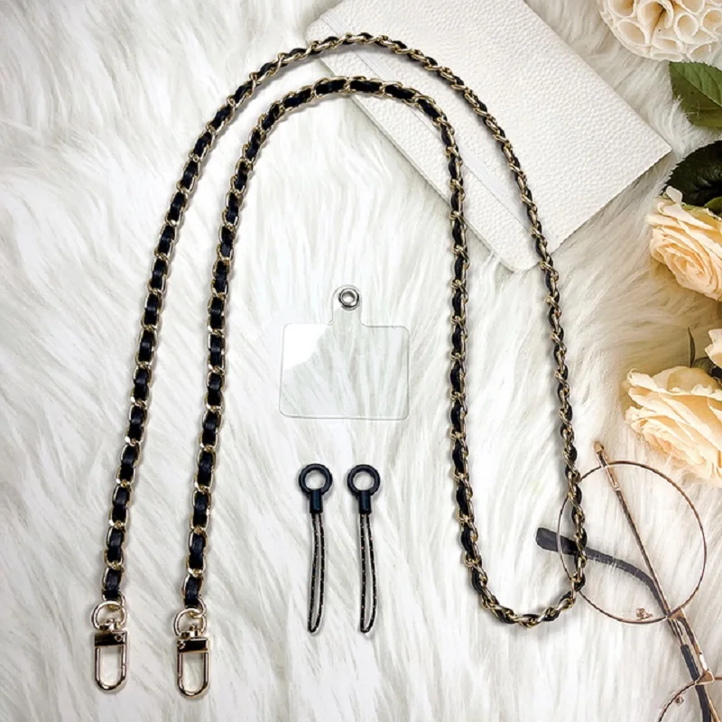 

Phone Case Universal Lanyard Long Crossbody Pearl Pickup Chain Mobile Phone Lanyard Women's Long Neck and Shoulder Strap