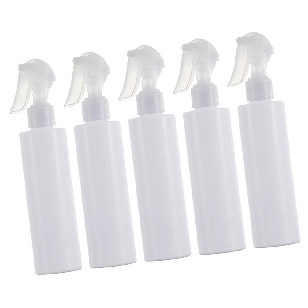 

5Pcs 100ml PET Transparent Spray Bottle Portable Travel Bottle Fine Spray Empty Bottle for Perfume Cosmetics(White)