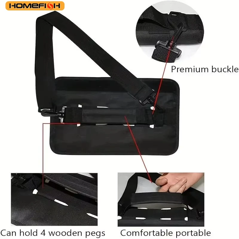 HOMEFISH Outdoor Golf Practice Training Bag, Mini Portable Crossbody Shoulder Bag, Lightweight Storage Pouch for Golf Clubs
