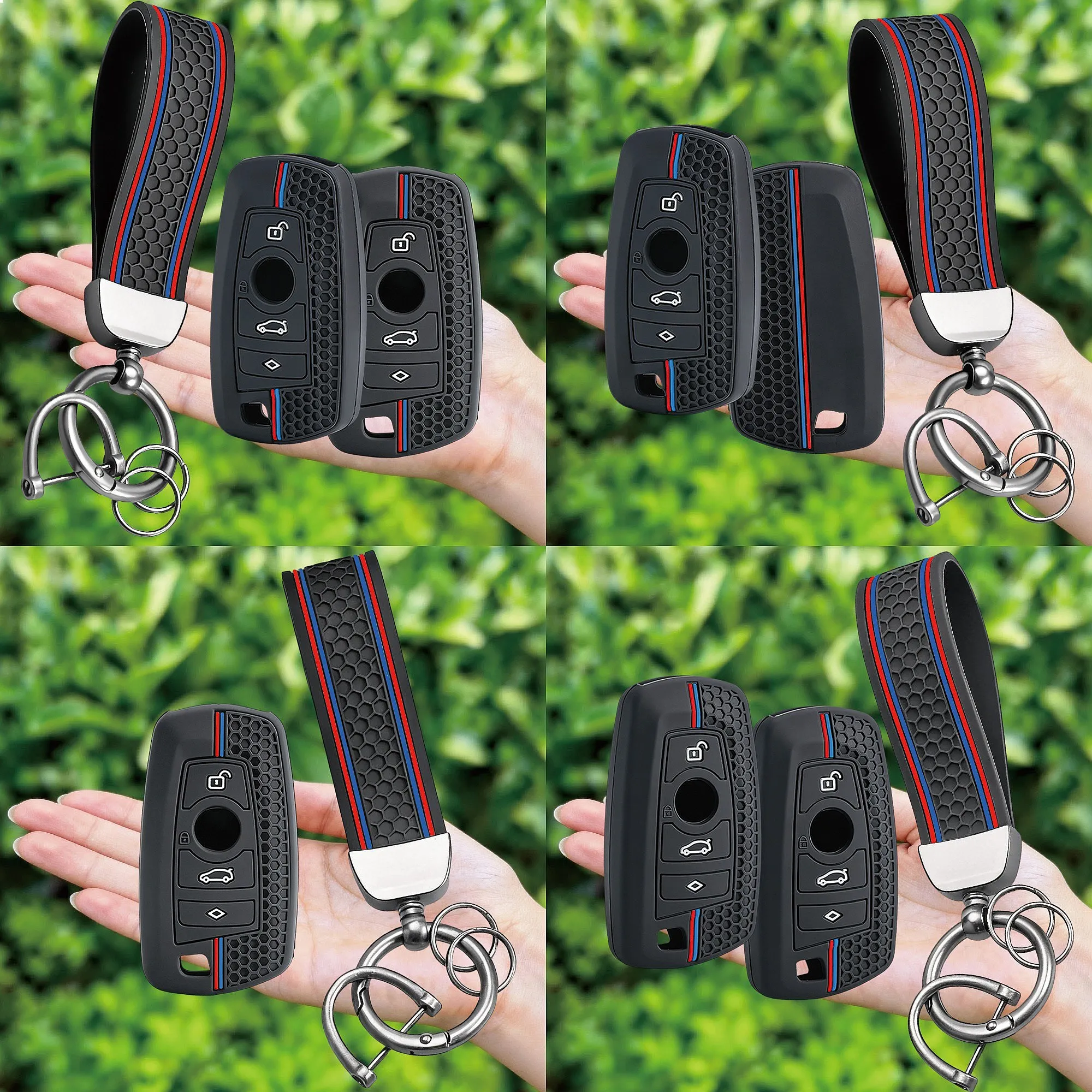 Silicone Car Key Fob Cover For BMW 1 2 3 4 5 6 7 Series X1 X3 X4 X5 X6 F36 F25 F30 F10 F20 G30 Auto Key Shell