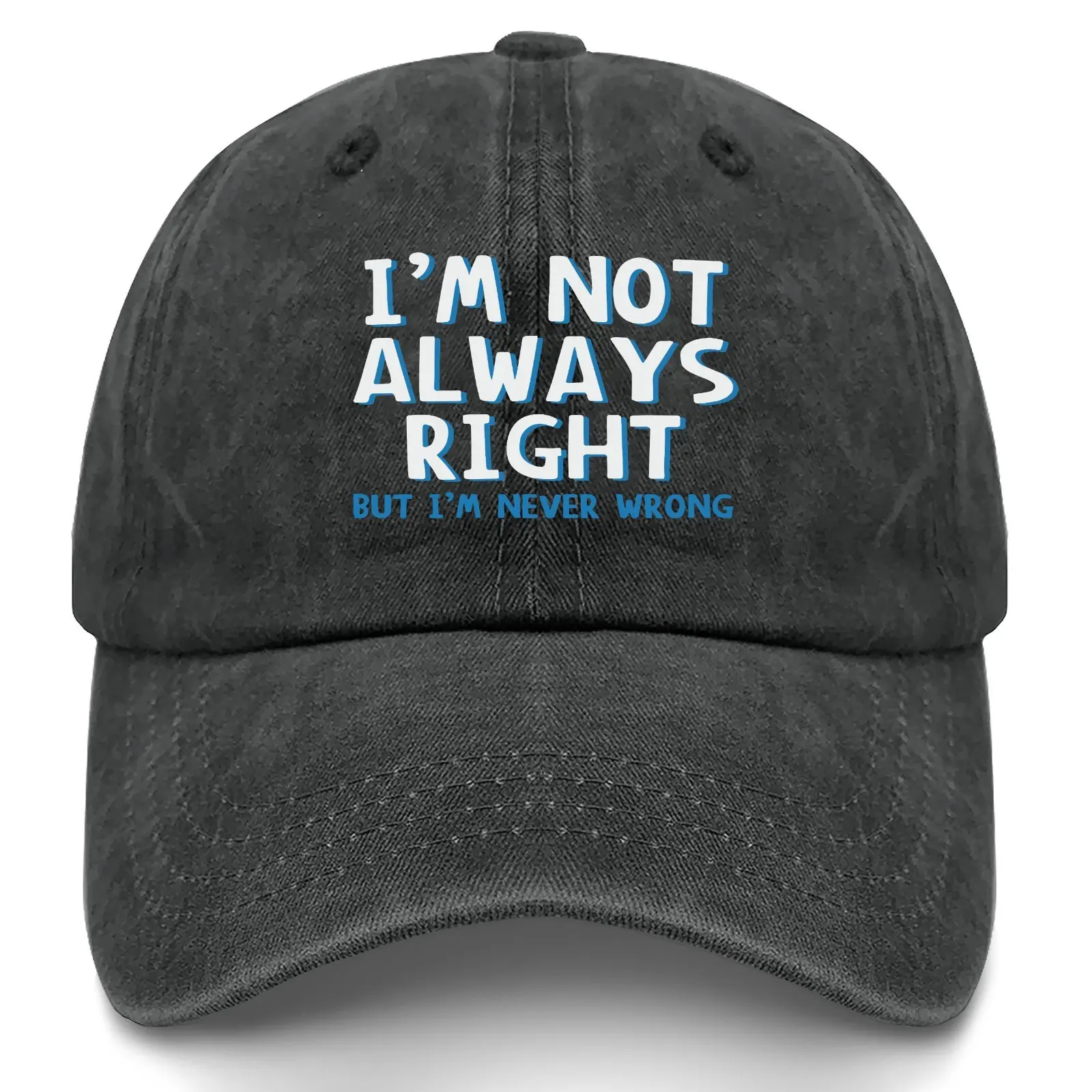 Non sono sempre ragione, ma non è mai stato sbagliato: tessuto lavato vintage, adatto per lo stile urbano e le attività all'aperto