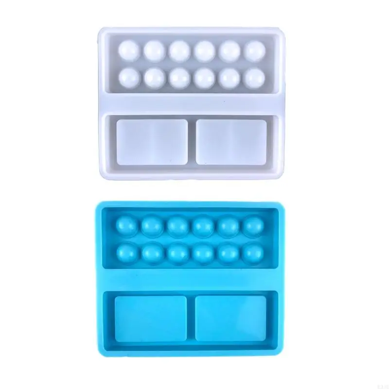 

R9JE DIY Supplies Silicone Resin Mold for Paint Tray Making Epoxy Resin Casting Mould Gift for Friends Easy Operation