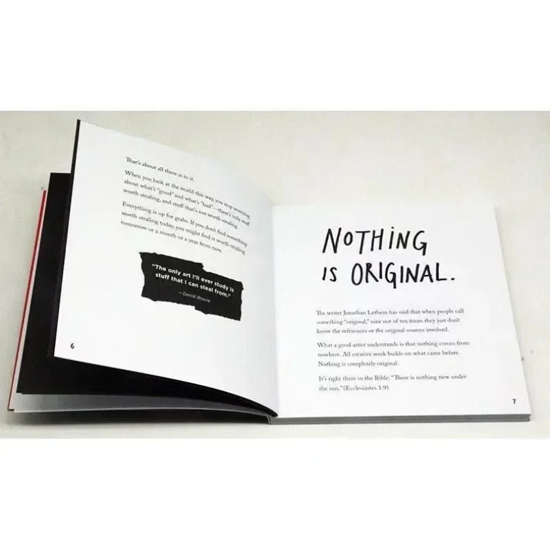 Livro com verso de papel para artista, roube como um artista, que lhe disse sobre ser criativo por Austin Kleon, Brochura em inglês, 10 coisas