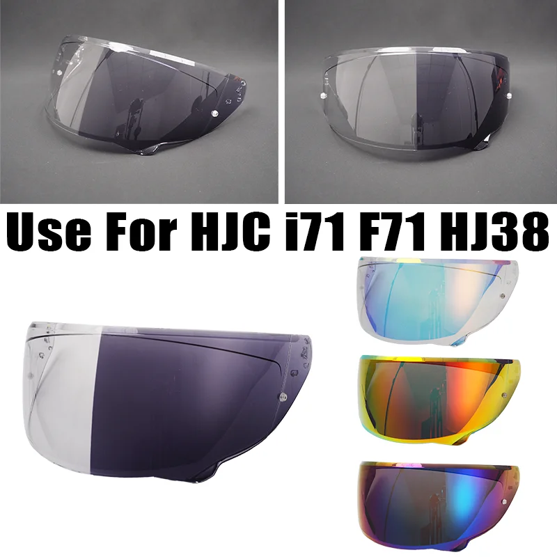 I71 Photochromic Helmet Visor, for HJC I71 F71 HJ38 Motorcycle Helmets, UV-Protective, Scratch-Resistant, Quick Installation