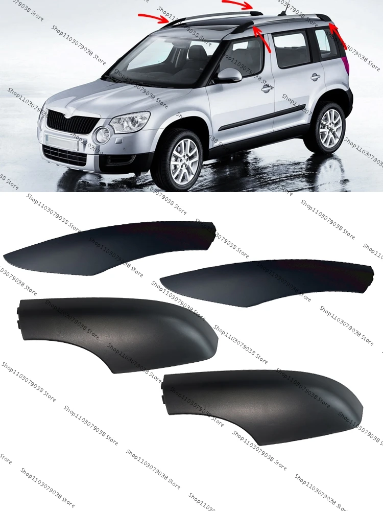 

5LD860145-GT5【High quality】For Skoda Yeti SUV 2009-2018 Front / Rear Roof Rack Cover Roof Luggage Bar Rail End Shell