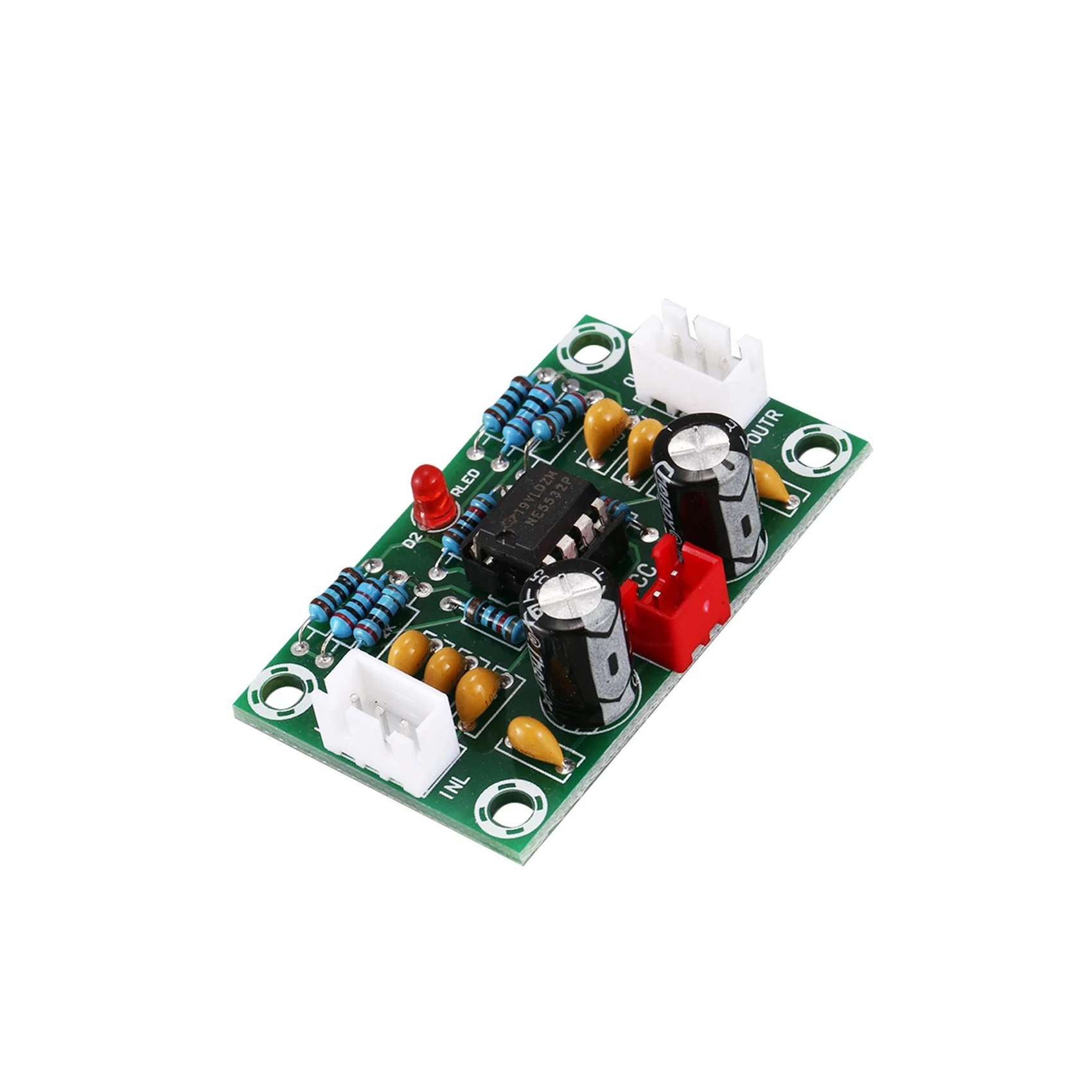 Módulo Amplificador de Audio AA08-3X Mini Preamplificador de Doble Canal NE5532 Placa de Tono con Amplificación de 5 Veces y Amplio Rango de Voltaje 12-30V