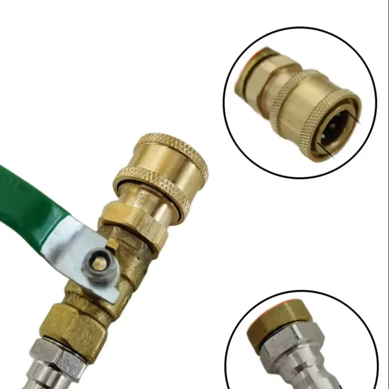 60cm 1/4 Inch Pressure Washer Hose Kit Metal Spray Needle Crevice Cleaner Replacement Parts For Washing Machine Water Heater