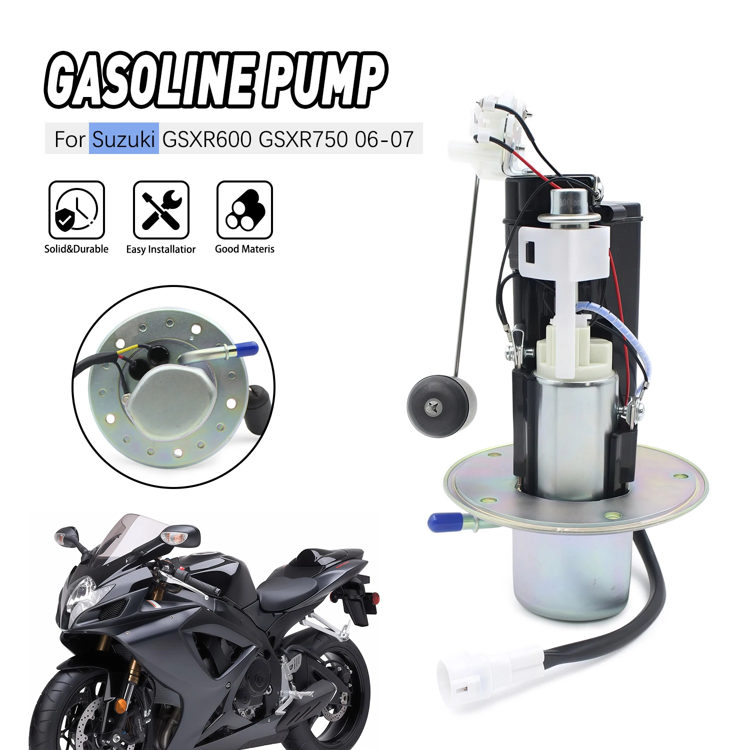 15100-01H00 Fuel Pump Module Assembly Compatible For Suzuki GSXR 600 GSXR600 GSXR 750 2006 2007