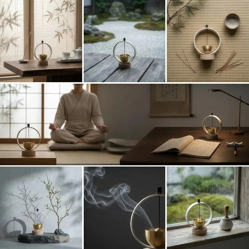 Mind Spiritual Healing Ornament Singing Bowl Set Meditative Meditation Instrument Yoga Wind Chimes For Yoga Meditation Calming