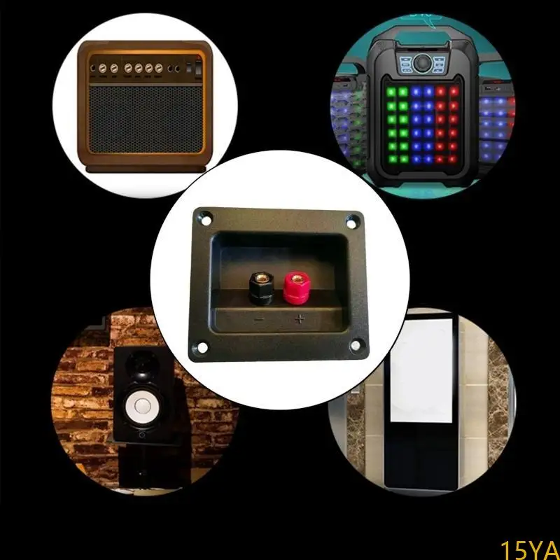 

15YA Speaker Junction Box Plastic Electronic Container Case Two-position Binding Post