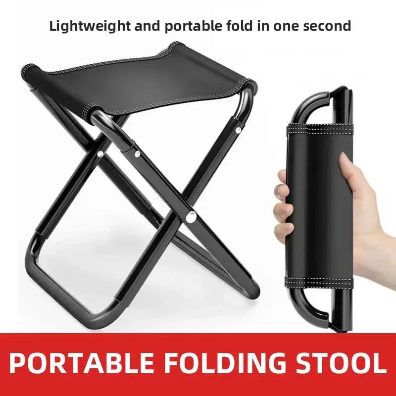 Ultra Light Small Folding Stool Portable Outdoor Chair for Camping Travel Picnic Fishing - Foldable Bench Stool for Subway Train