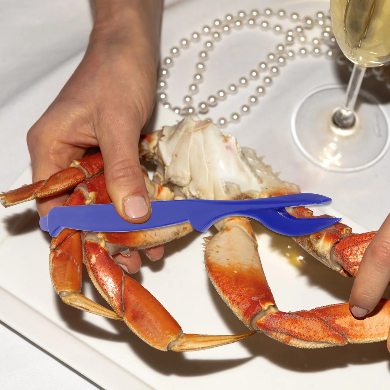 

10Pcs Multifunctional Seafood Fork Plastic Crab Eating Tool for Shellfish Opening Kitchen Crab Leg Fork Household Use