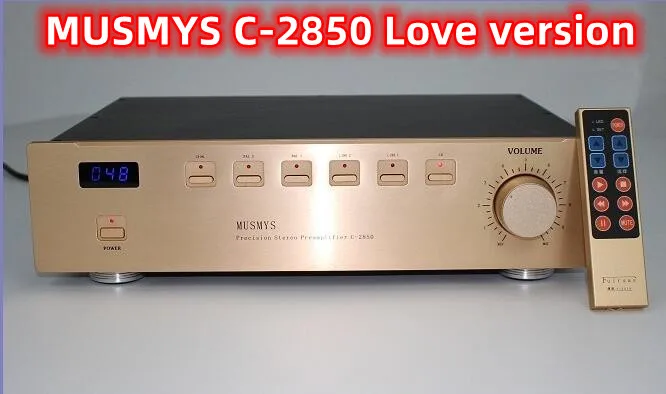 

MUSMYS C-2850 Love Edition высококлассный усилитель передней ступени fursamu Cow Mask, 250 мВ/40K (Сбалансированный) 250 мВ/20K (RCA)