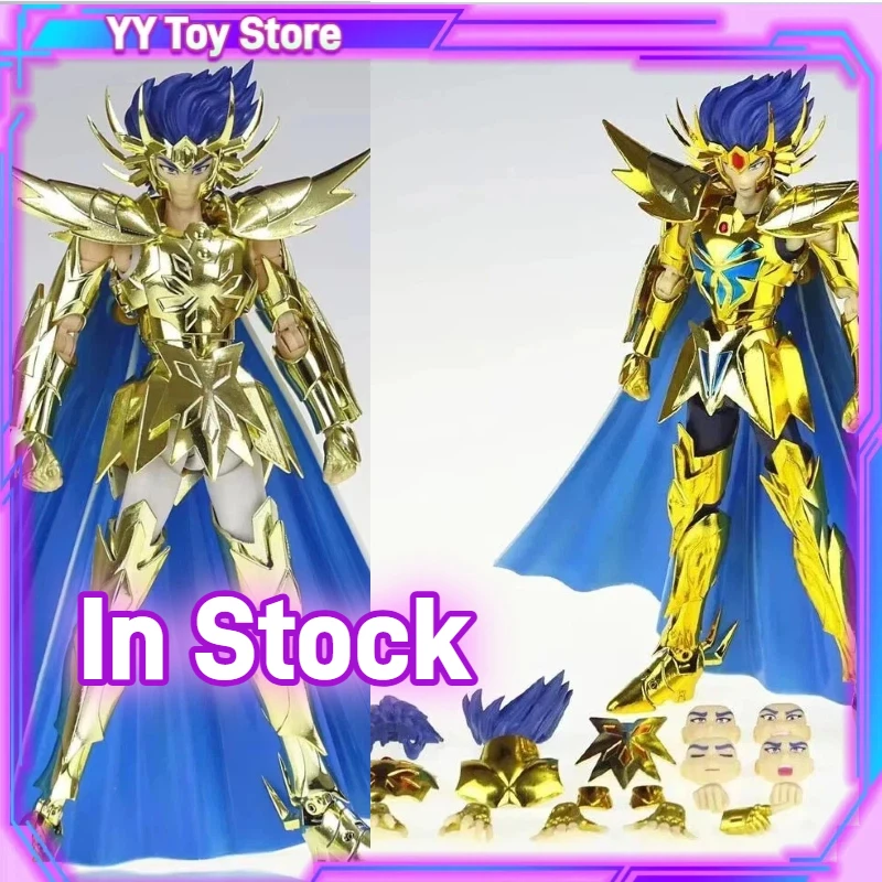 

In stock CS Model Saint Seiya Myth Cloth EX Cancer Deathmask 24K/OCE Gold Knights of the Zodiac Action Figure Model Toys Gift