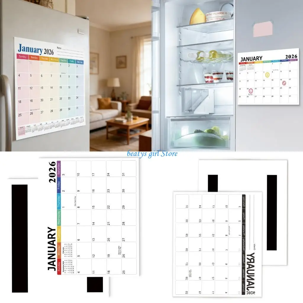 

C7AB Настенный планировщик на 2026 год для улучшения чтения на английском языке в офисе и школе. Использование безопасных чернил