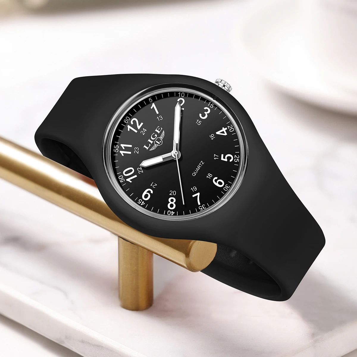 Детские часы LIGE, силиконовые светящиеся модные детские кварцевые наручные часы, часы для мальчиков, часы для девочек, повседневные спортивные часы, reloj hommes