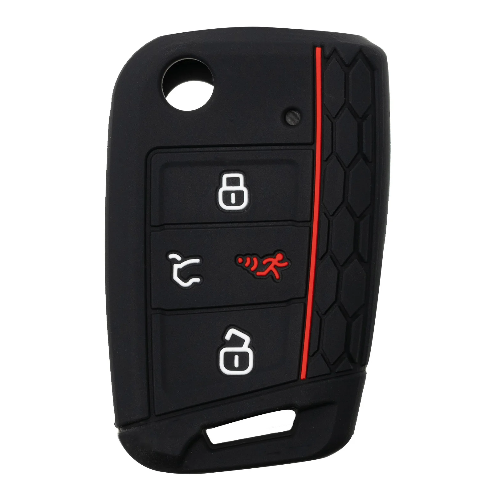 For Volkswagen Golf GTI Skoda Octavia Sportswagen Wagon Jetta Tiguan Atlas Golf R Flip Key Fob Cover Case Remote 4 Button Case