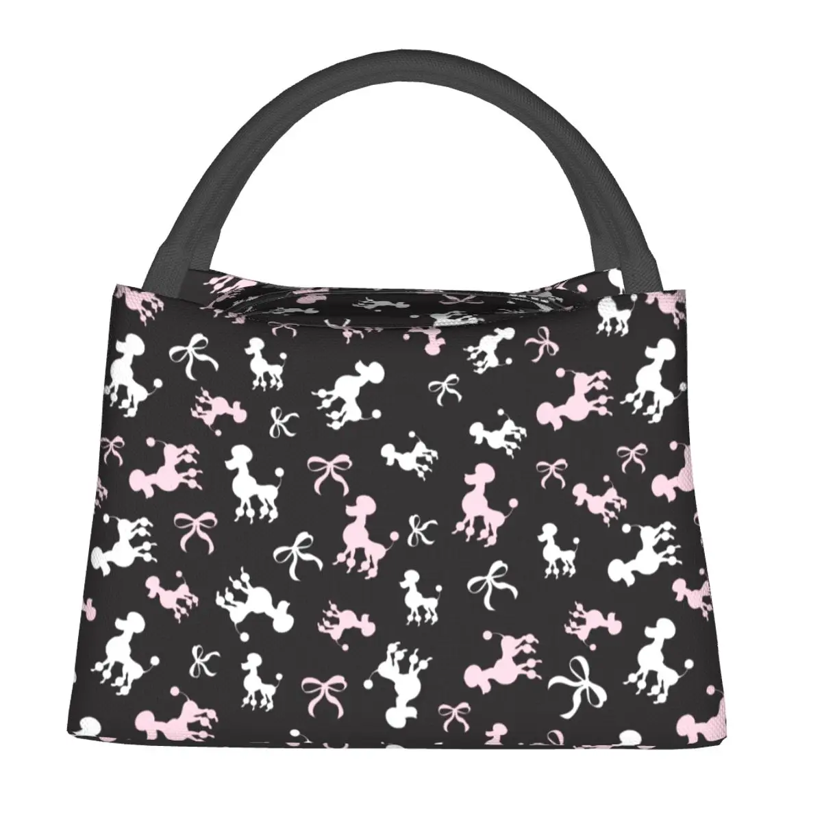 Poodles Dog Lunch Bag Animals Fashion Lunch Box For Men Outdoor Picnic Portable Cooler Bag Designer Thermal Lunch Bags