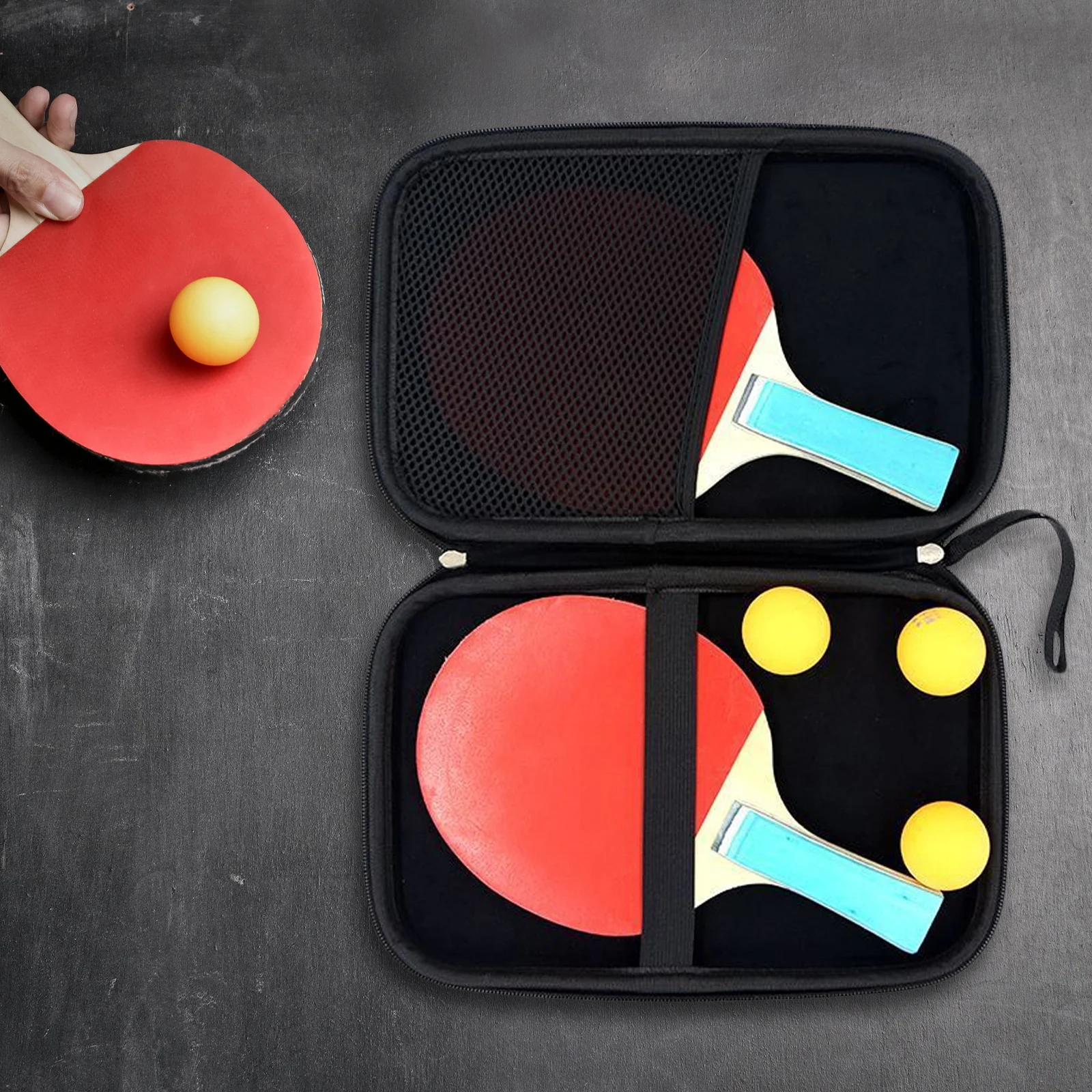 

Ping Pong Paddle Case Table Tennis Racket Organizer Durable Spacious Interior Save Time Energy Practical Gift