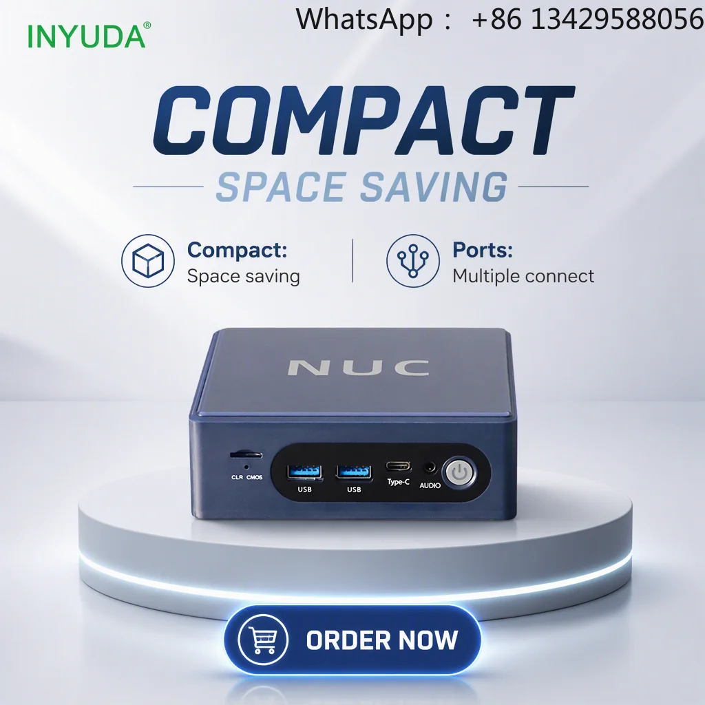 Intel Core Ultra 9 185H/285H 16GB DDR5 4800MHz M.2 NVMe SSD Intel UHD Graphics Windows 11 Business Mini PC with 1-Year Warranty
