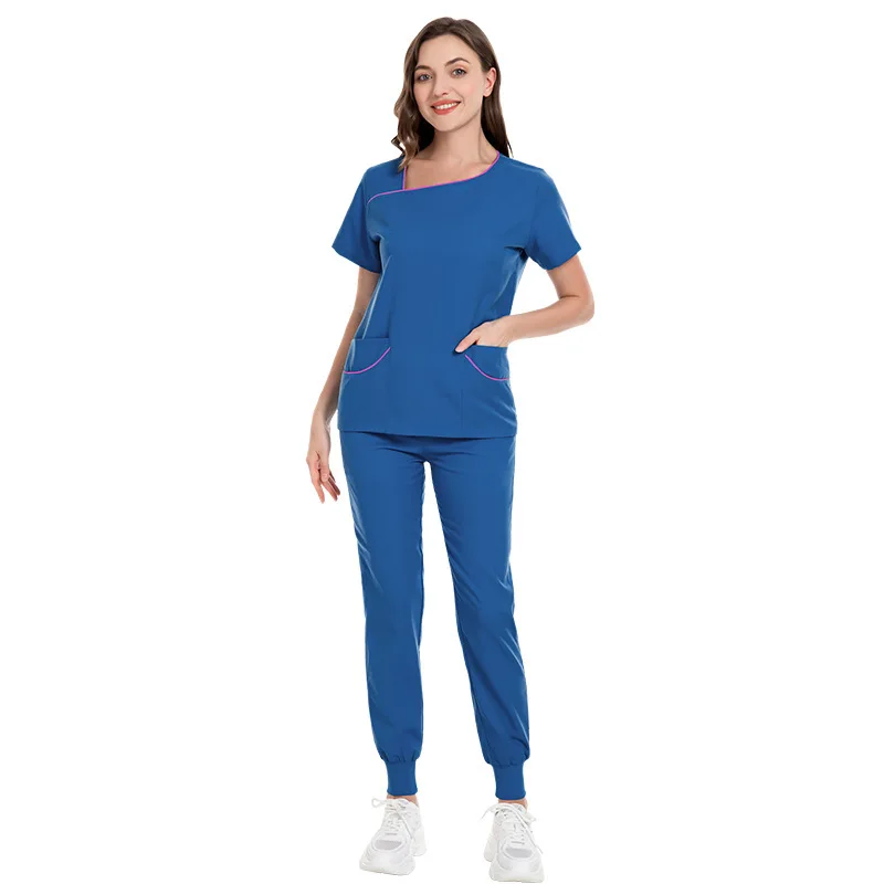 

Slim Fit Medical Uniforms Women Quick Dry Scrubs Sets Nurses Accessories Hospital Dental Clinic Beauty Salon Workwear Clothes