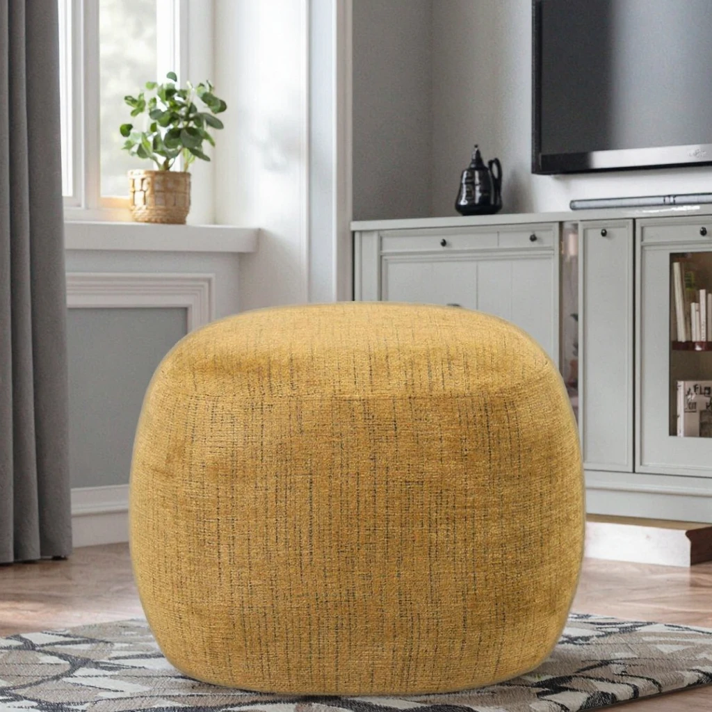 Modern Nordic Contemporary Design Soft Fabric Sofa Stool Ottoman with Durable Comfortable Seating for Bedroom and Hotel Use