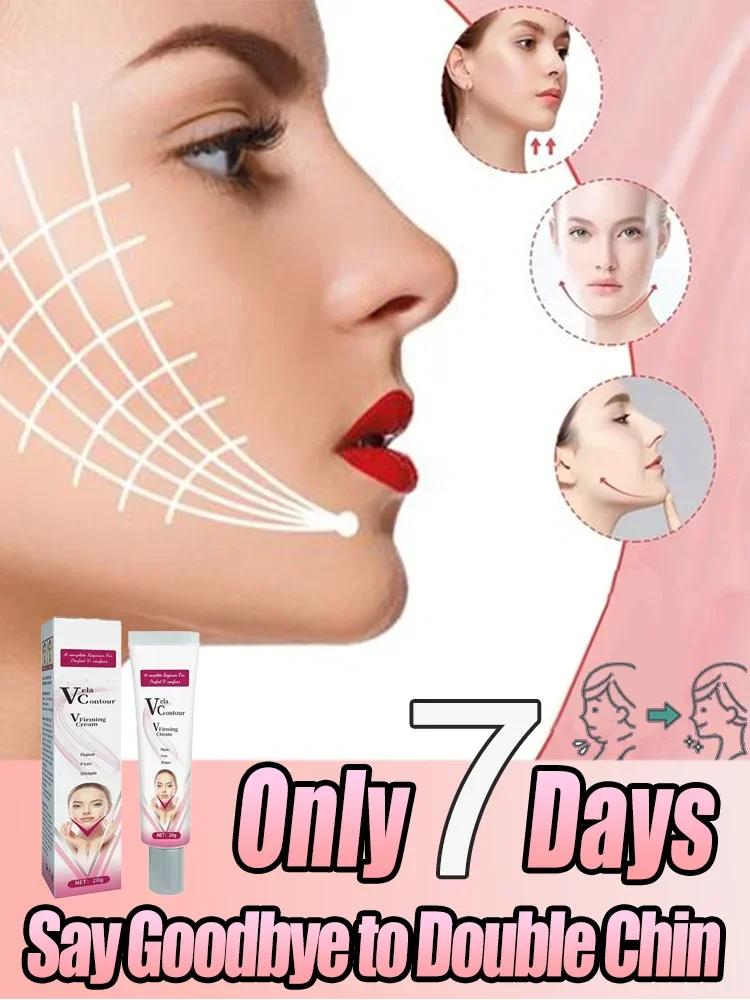 V-Shape Face Cream Reduce Face Puffiness Double Chin Eliminate Smooth Fine Lines Shaping Massage Lift and Tighten Skin Serum