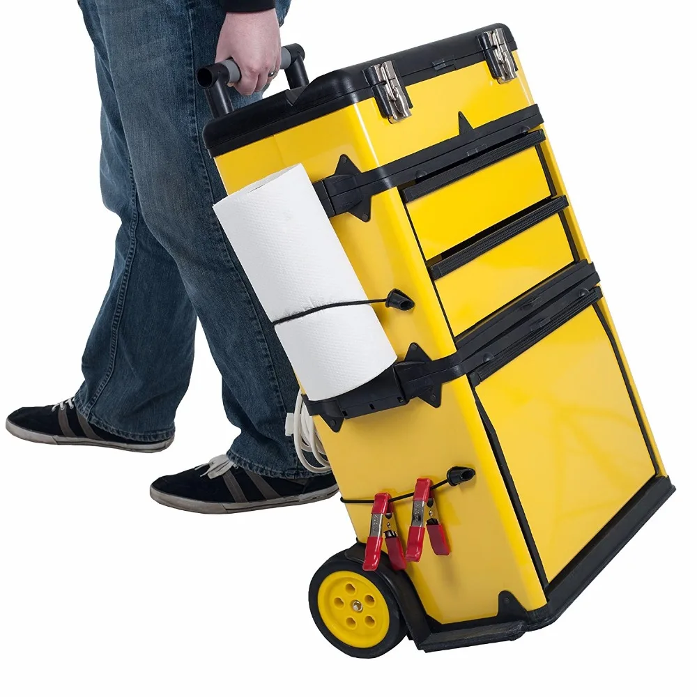 Plastic Hard Heavy Duty Box Storage Toolbox Cart Drawer