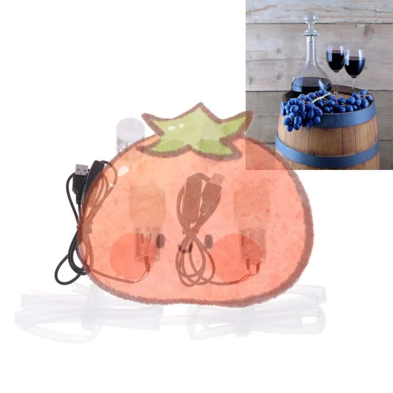 5 فولت USB مضخة النبيذ الكهربائية التلقائي النبيذ النازع النبيذ النازع المنزل النبيذ القش مرشح النبيذ سيليكون أنبوب مضخات #1