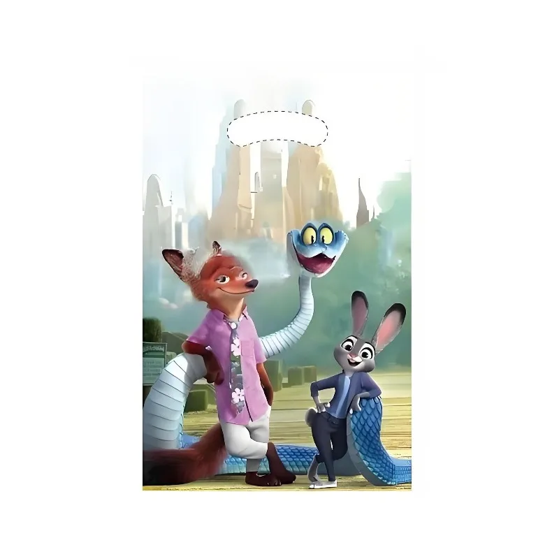 Zootopia 2 حقيبة غاري جودي الكرتون لطيف الشكل على الوجهين حفلة عيد ميلاد الإبداعية هدية الحلوى شنطة هدايا تخزين جائزة عملية #3