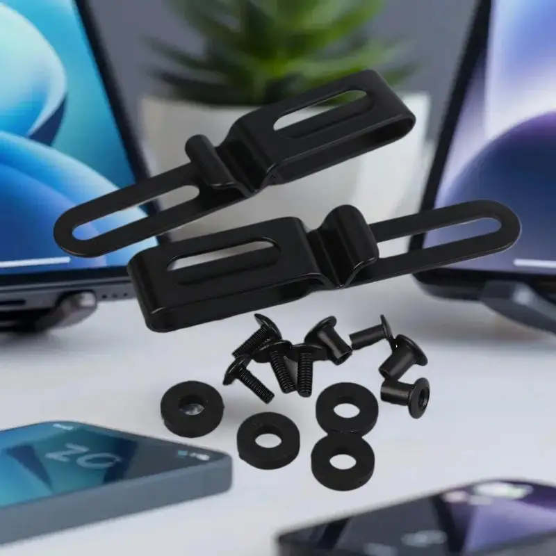 1Set Stainless Steel Kydex IWB Holsters Clip K Sheath Waist Clip Accessories Scabbard Back Clip Kydex Carrying Belt