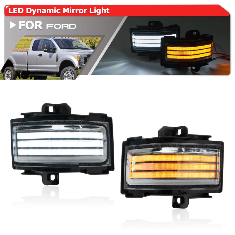 

Для Ford F-150 F-250 F-350 F-450 SD 2015 + F-550 последовательное переключение зеркал поворотников, указателей поворота, габаритных огней