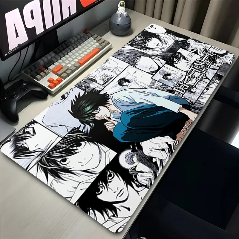 DEATH NOTE Mouse Pad Non-Slip Large coaster mousepads Game play mats notebook computer Pad table mat PC carpet Anime Mousepad XL