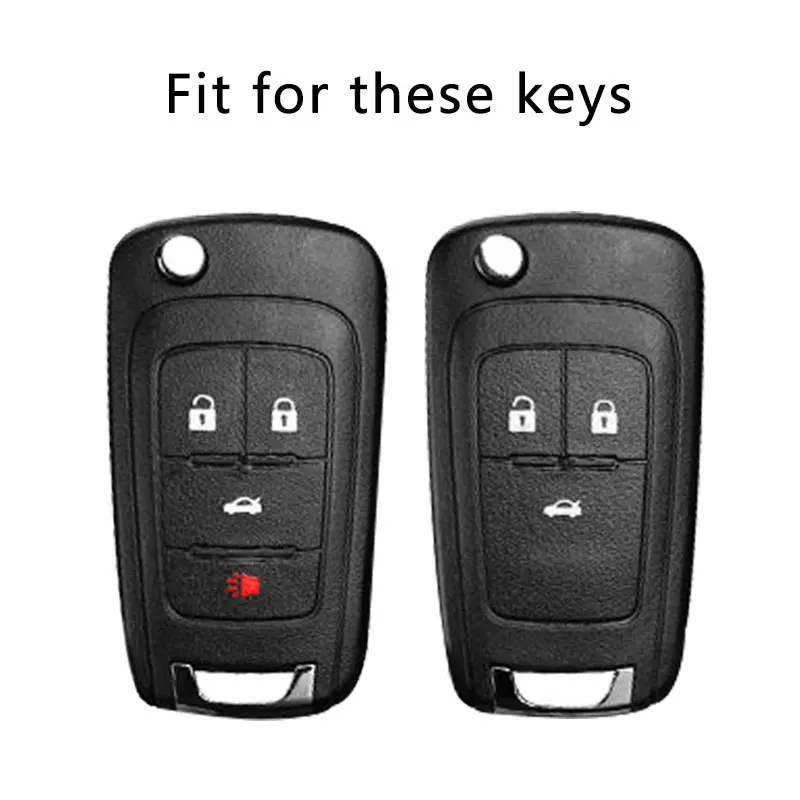 Car Key Case Cover for Chevrolet Cruze Aveo Camaro Epica Lova Sail Spark Opel Astra Corsa 3/4 Buttons TPU Leather Fob Shell