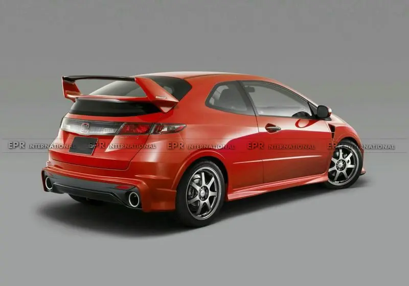 For Honda Civic FN2 FN Type R Rear Bumper - MUG Style with Exhaust