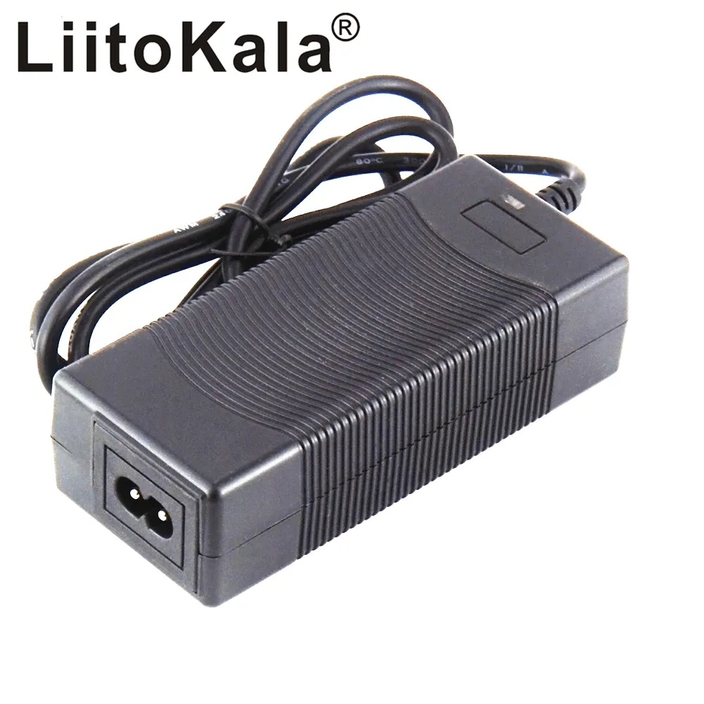 1-5pcs LiitoKala 29.4V 2A 7S electric bike lithium battery charger for 24V 2A lithium battery pack connector charger