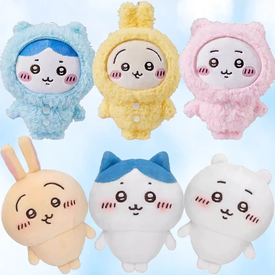

Chiikawa muñeco de peluche colgante estrella abrazando serie Hachiware USAGI lindo llavero de dibujos animados llavero colgante