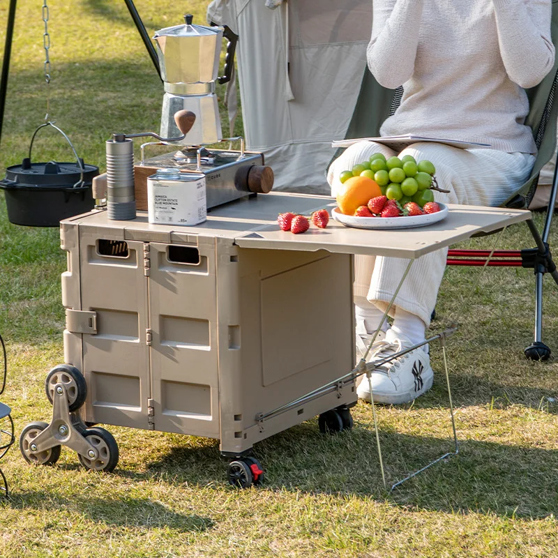 Wholesale Portable Foldable Storage Camping Cart Lightweight Hand Pulled Cart Shopping Cart