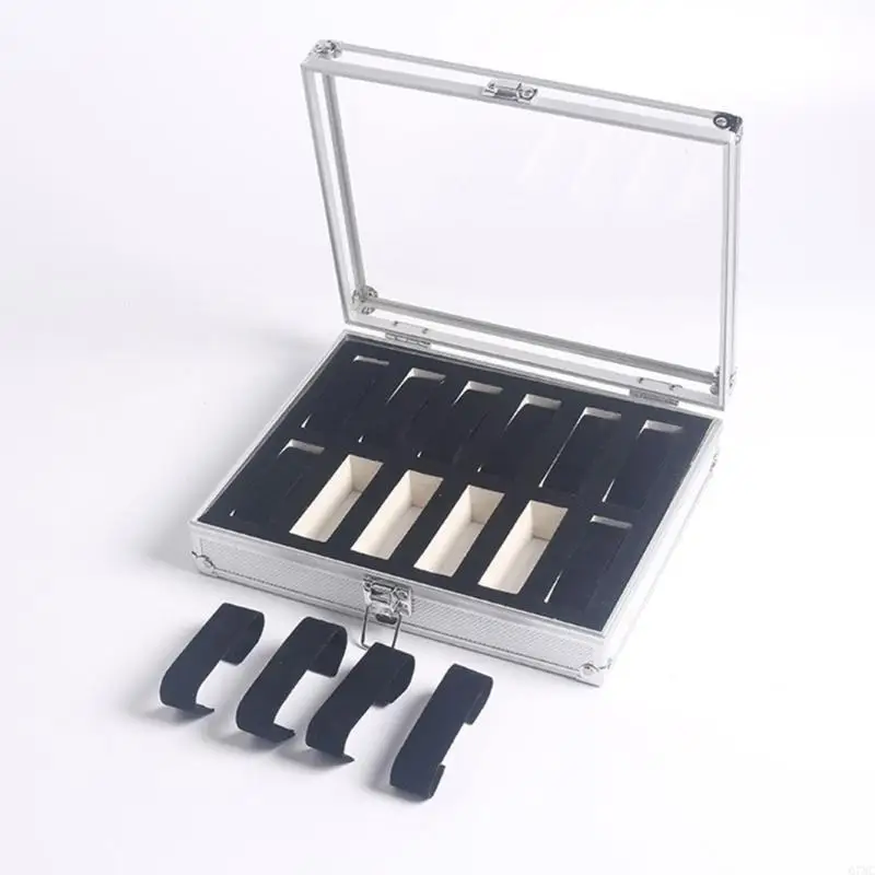 6/12 Slots Watch Cases with Large Transparent Lid Watch Box Watch Box